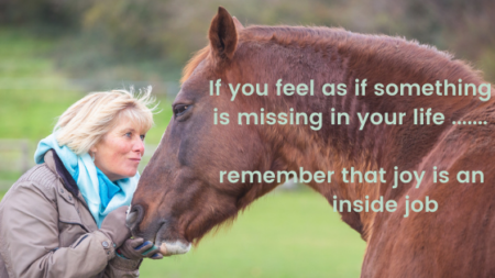 If you feel as if something is missing in your life, remember joy is an ...
